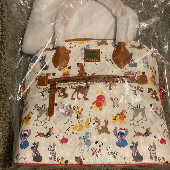 Disney Dooney and Bourke Santa Tails/Paws Satchel - Picture 2 of 2